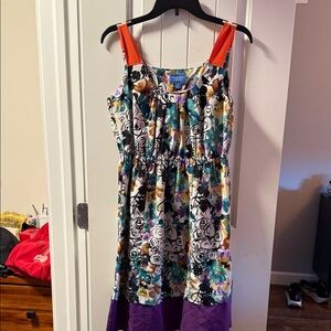 Simply Vera Vera Wang Multicolor Abstract Dress